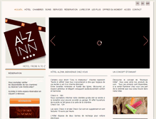 Tablet Screenshot of hotelalzinn.com